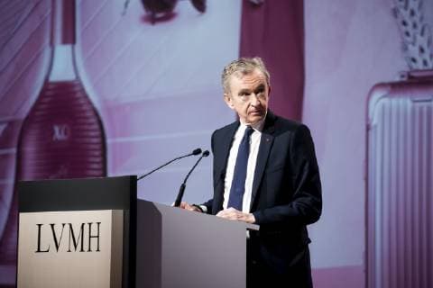 Paris, France April 18, 2019 - French luxury group LVMH shareholders general meeting - CEO of LVMH Bernard Arnault LVMH, BERNARD ARNAULT, ECONOMIE, CAC40, CAC 40, LUXE, PATRONS, DIRIGEANTS, ASSEMBLEE GENERALE  Copyright: xVincentxIsorex