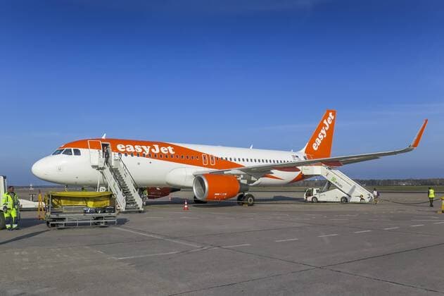 Flugzeug Easyjet, Flughafen, Tegel, Berlin, Deutschland
