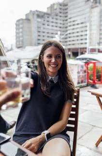 Young beautiful woman toasting with her friends on a terrace model released Symbolfoto  MGOF03887