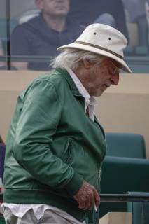 Entertainment Bilder des Tages Schauspieler Pierre Richard als Zuschauer, Italienischer Tennisspieler Fabio Fognini gewinnt das Halbfinale gegen Weltranglistenzweiter Rafael Nadal in zwei Sätzen mit 6-4, 6-2, Rolex Monte-Carlo Masters, Tennisturnier der ATP Masters 1000 Tour, Fürstentum Monaco