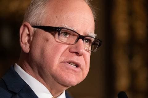 April 16, 2019 - St. Paul, Minnesota, USA - Governor Tim Walz and Lieutenant Governor Peggy Flanagan announced Tarek Tomes as the incoming Commissioner of Minnesota IT Services (MNIT) and the stateÃ¢â‚¬â ¢s Chief Information Officer. GLEN STUBBE Ã¢â‚¬Â¢ glen.stubbe@startribune.com Tuesday, April 16, 2019 St. Paul. USA - ZUMAm42_ 20190416_zaf_m42_023 Copyright: xGlenxStubbex