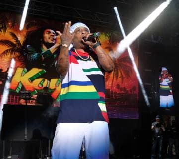Busta Rhymes performs at the KAYA music fest at Bayfront park in Miami, Florida on April 20, 2019.  MIA20190420135 GARYxIxROTHSTEIN