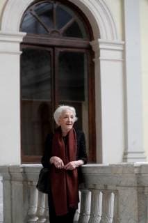 Uruguayan poet Ida Vitale poses for photographers during an event held at the Spanish National Library, in Madrid, Spain, 22 April 2019. Ida Vitale will receive the Cervantes 2018 Award on 23 April 2019, one of the most important accolades in Spanish language, as a recognition to her career. Uruguayan poet Ida Vitale will receive Cervantes 2018 Award in Madrid !ACHTUNG: NUR REDAKTIONELLE NUTZUNG!  Copyright: xJuanxCarlosxHidalgox GRAF5357 20190422-636915346069123962