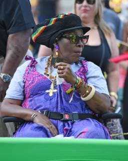 MIAMI FL - APRIL 20: Rita Marley is seen during the Kaya Music Festival at Bayfront Park Amphitheater on April 20, 2019 in Miami, Florida. Photo by Larry Marano © 2019 Copyright: xmpi04x