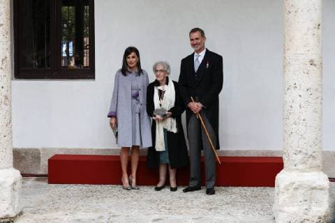 Spanish King Felipe VI and Queen Letizia Ortiz during the Cervantes Prize award ceremony in Alcala de Henares on Tuesday 23 April 2019 Cordon Press  Premio Cervantes en Alcala de Henares 2019