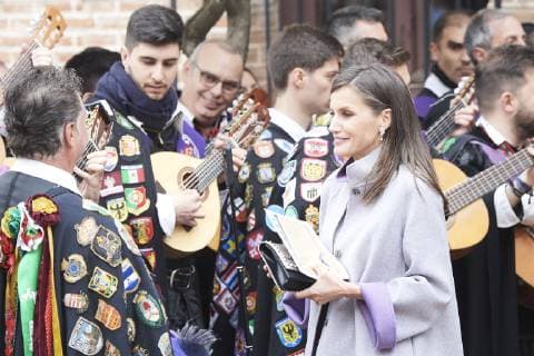 April 23, 2019 - Alcala De Henares, Madrid, Spain - Queen Letizia of Spain attends Cervantes Award to Ida Vitale at Alcala de Henares University on April 23, 2019 in Alcala de Henares, Spain Alcala De Henares Spain  - ZUMAg15_ 20190423_zaf_g15_051 Copyright: xJackxAbuinx