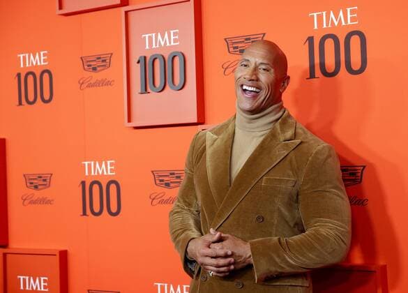 Dwayne Johnson arrives on the red carpet at the 2019 Time 100 Gala at Frederick P. Rose Hall, Jazz at Lincoln Center on April 23, 2019 in New York City. TIME 100 celebrates TIME s list of the 100 Most Influential People in the World.  NYP20190423152 JOHNxANGELILLO
