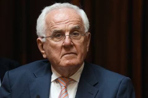 Hannover: 24.04.2019, Empfang der Stadt Hannover für Altbundeskanzler Gerhard Schröder zu seinem 75. Geburtstag im Neuen Rathaus , Peter Hartz *** Hanover 24 04 2019 Reception of the City of Hanover for former Chancellor Gerhard Schröder on his 75th birthday in the New Town Hall Peter Hartz