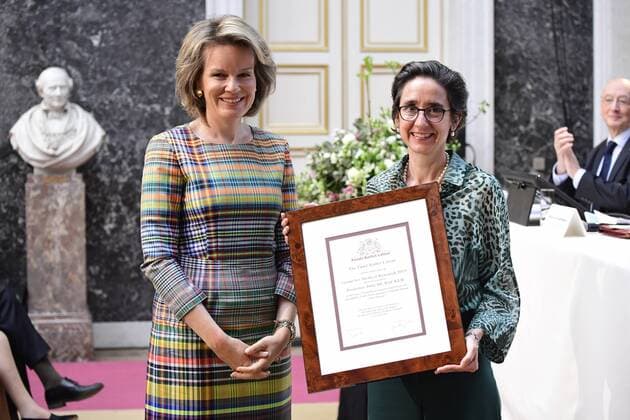 Entertainment Themen der Woche KW17 Entertainment Bilder des Tages Queen Mathilde of Belgium pictured during the ceremony for the Baillet Latour awards for Health and Clinical Research, in Brussels, Thursday 25 April 2019.  LAURIExDIEFFEMBACQ 05573125