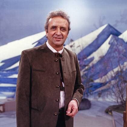 Kein schöner Land, Lieder - Landschaften - Musikanten, Musiksendung, Deutschland 1998, Episode: Davos, Moderator: Opernsänger Günter Wewel UnitedArchives00025633