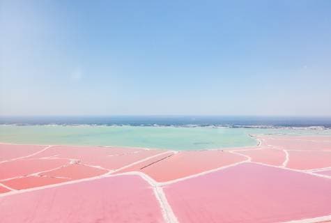 Mexiko, Yucatan, Las Coloradas, Pink Lake salt lake  MMAF00751