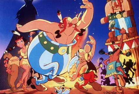 Um endlich den Widerstand der Gallier zu brechen, befiehlt Cäsar, Miraculix zu entführen, mit einer Galeere bis ans Ende der Welt zu bringen und dort über den Rand der Erdscheibe zu werfen. Asterix und Obelix verfolgen die römischen Kidnapper bis nach Amerika... Regie: Gerhard Hahn ASTERIX IN AMERIKA BRD 1994 Copyright: KPA !AUFNAHMEDATUM GESCHÄTZT! Nur redaktionelle Nutzung im Zusammenhang mit dem Film. Editorial usage only and only related to the movie. Im Falle anderer Verwendungen, kontaktieren Sie uns bitte. For other uses, please contact us. UnitedArchives00857576