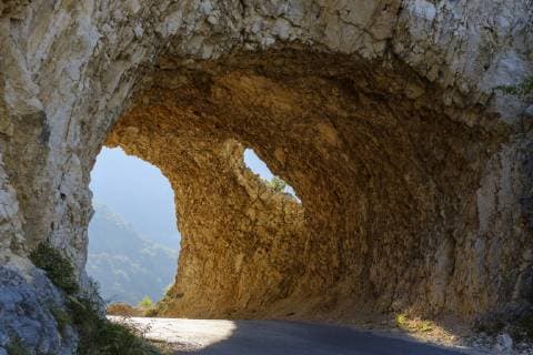 Montenegro, Pluzine province, tunnel, mountain road R-16  SIEF08382