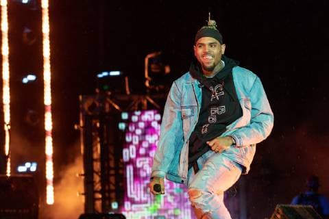 April 28, 2019 - Virginia Beach, Virginia, U.S - Singer CHRIS BROWN during the inaugural Something In The Water Music Festival in Virginia Beach, Virginia Virginia Beach U.S. - ZUMAs135 20190428_zap_s135_136 Copyright: xDanielxDeSloverx