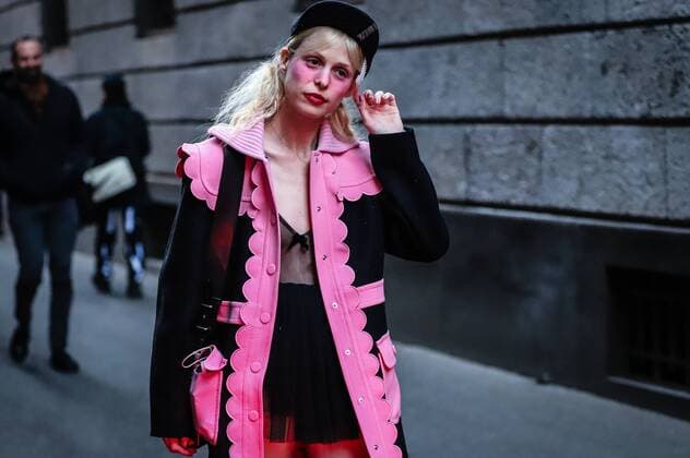 Italy: On the street Milan MILAN, Italy- February 21 2019: Petite Meller on the street during the Milan Fashion Week. Milan Lombardia Italy Milan  MauroxDelxSignore