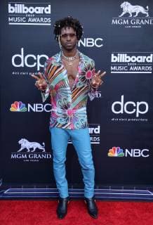 Saint Jhn arrives for the 2019 Billboard Music Awards at the MGM Grand Garden Arena in Las Vegas, Nevada on May 1, 2019.  LAV20190501423 JIMxRUYMEN