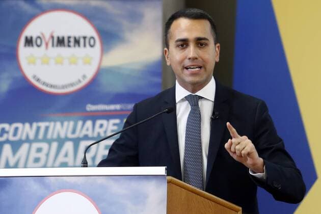 News Themen der Woche KW18 Luigi Di Maio Rome May 2nd 2019. The Minister of Economic Development and Work illustrates the Program of Movement 5 Stars at the next European elections. Photo di Samantha Zucchi Insidefoto SamanthaxZucchi