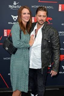 Felix von Jascheroff mit Ehefrau Bianca Bos - von Jascheroff beim BUNTE New Faces Award Film im Umspannwerk in Berlin am 02.05.2019