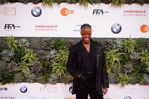 03.05.2019,Berlin,Deutschland,GER, Verleihung des Deutschen Filmpreises Palais am Funkturm - Roter Teppich - Florence Kasumba