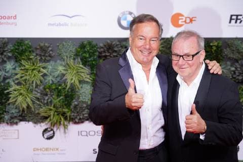 03.05.2019,Berlin,Deutschland,GER, Verleihung des Deutschen Filmpreises Palais am Funkturm - Roter Teppich - (l.) Nico Hoffmann, (r.) Joachim Kr—l