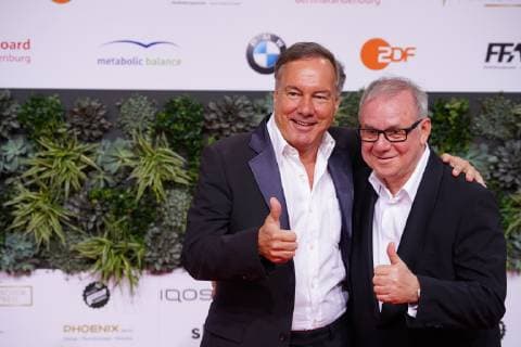 03.05.2019,Berlin,Deutschland,GER, Verleihung des Deutschen Filmpreises Palais am Funkturm - Roter Teppich - (l.) Nico Hoffmann, (r.) Joachim Kr—l