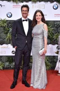 Florian David Fitz und Anja Knauer bei der Ankunft zur Verleihung Deutscher Filmpreis am 3.05.2019 in Berlin Deutscher Filmpreis 2019 in Berlin - Ankunft Roter Teppich