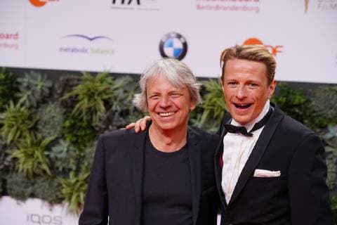 Entertainment Bilder des Tages 03.05.2019,Berlin,Deutschland,GER, Verleihung des Deutschen Filmpreises Palais am Funkturm - Roter Teppich - (l.) Andreas Dresen, (r.) Alexander Scheer
