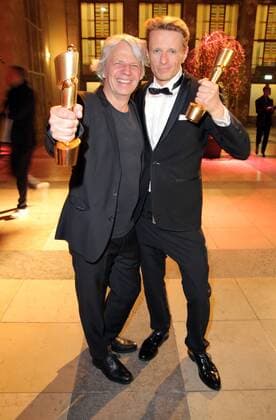 Deutscher Filmpreis 03.05.2019 Andreas Dresen + Alexander Scheer (Film Gundermann) bei der Verleihung Deutscher Filmpreis im Palais am Funkturn, Masurenallee Hammarskjoeldplatz, Berlin - 03.05.2019 -