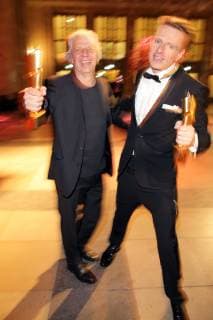 Deutscher Filmpreis 03.05.2019 Andreas Dresen + Alexander Scheer (Film Gundermann) bei der Verleihung Deutscher Filmpreis im Palais am Funkturn, Masurenallee Hammarskjoeldplatz, Berlin - 03.05.2019 -