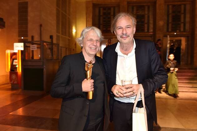 Andreas Dresen und Leander Haußmann bei der Deutscher Filmpreis Aftershow Party am 3.05.2019 in Berlin Deutscher Filmpreis 2019 in Berlin - Party