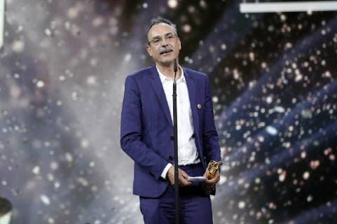 Benedict Neuenfels bei der Verleihung des Deutschen Filmpreises 2019 in der Messe Berlin. Berlin, 03.05.2019