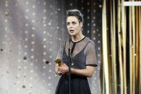Susanne Wolff bei der Verleihung des Deutschen Filmpreises 2019 in der Messe Berlin. Berlin, 03.05.2019