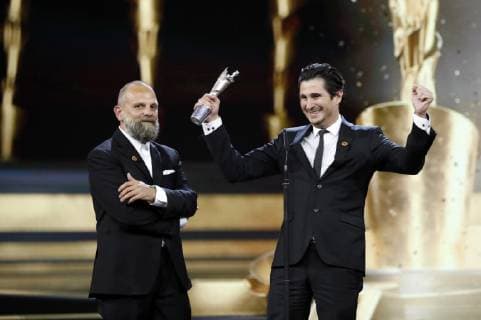 Wolfgang Fischer und Marcos Kantis bei der Verleihung des Deutschen Filmpreises 2019 in der Messe Berlin. Berlin, 03.05.2019