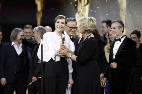 Claudia Steffen und Monika Grütters bei der Verleihung des Deutschen Filmpreises 2019 in der Messe Berlin. Berlin, 03.05.2019