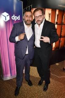 Kida Khodr Ramadan und Samuel Finzi bei der Aftershow Party des Deutschen Filmpreises 2019 im Palais am Funkturm in der Messe Berlin. Berlin, 03.05.2019