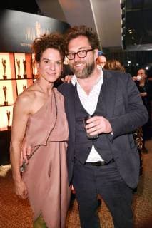 Bibiana Beglau mit Begleitung bei der Aftershow Party des Deutschen Filmpreises 2019 im Palais am Funkturm in der Messe Berlin. Berlin, 03.05.2019