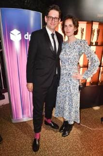 Saralisa Volm mit Begleitung bei der Aftershow Party des Deutschen Filmpreises 2019 im Palais am Funkturm in der Messe Berlin. Berlin, 03.05.2019