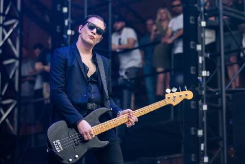 May 4, 2019 - Atlanta, GA, USA - ATLANTA, GEORGIA - MAY 04: Carlos Dengler of Interpol performs during day 2 of Shaky Knees Music Festival at Atlanta Central Park on May 04, 2019 in Atlanta, Georgia. Photo: Ryan Fleisher imageSPACE Atlanta USA - ZUMAs181 20190504_zea_s181_148 Copyright: xImagespacex