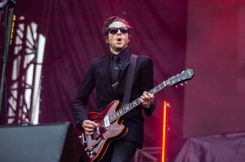 May 4, 2019 - Atlanta, GA, USA - ATLANTA, GEORGIA - MAY 04: Daniel Kessler of Interpol performs during day 2 of Shaky Knees Music Festival at Atlanta Central Park on May 04, 2019 in Atlanta, Georgia. Photo: Ryan Fleisher imageSPACE Atlanta USA - ZUMAs181 20190504_zea_s181_146 Copyright: xImagespacex