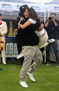 BURBANK, CA - MAY 6: George Lopez, Eva Longoria at the George Lopez Foundation Celebrity Golf Classic at the Lakeside Country Club in Burbank, California on May 6, 2019. Copyright: xDavidxEdwardsx