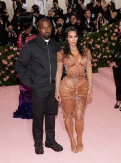 Kim Kardashian West and Kanye West arrive on the red carpet at The Metropolitan Museum of Art s Costume Institute Benefit Camp: Notes on Fashion at Metropolitan Museum of Art in New York City on May 6, 2019.  NYP20190506360 JOHNxANGELILLO