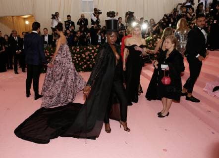 Danai Gurira arrives on the red carpet at The Metropolitan Museum of Art s Costume Institute Benefit Camp: Notes on Fashion at Metropolitan Museum of Art in New York City on May 6, 2019.  NYP20190506304 JOHNxANGELILLO
