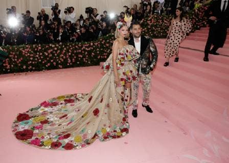 Josephine Skriver arrives on the red carpet at The Metropolitan Museum of Art s Costume Institute Benefit Camp: Notes on Fashion at Metropolitan Museum of Art in New York City on May 6, 2019.  NYP20190506312 JOHNxANGELILLO