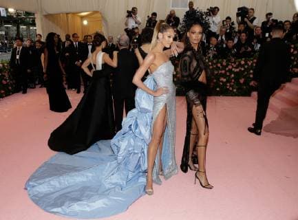 Candice Swanepoel arrives on the red carpet at The Metropolitan Museum of Art s Costume Institute Benefit Camp: Notes on Fashion at Metropolitan Museum of Art in New York City on May 6, 2019.  NYP20190506326 JOHNxANGELILLO