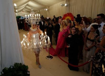 Katy Perry arrives on the red carpet at The Metropolitan Museum of Art s Costume Institute Benefit Camp: Notes on Fashion at Metropolitan Museum of Art in New York City on May 6, 2019.  NYP20190506332 JOHNxANGELILLO