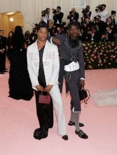 Ashton Sanders arrives on the red carpet at The Metropolitan Museum of Art s Costume Institute Benefit Camp: Notes on Fashion at Metropolitan Museum of Art in New York City on May 6, 2019.  NYP20190506261 JOHNxANGELILLO