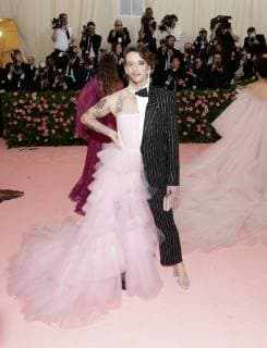 Michael Urie arrives on the red carpet at The Metropolitan Museum of Art s Costume Institute Benefit Camp: Notes on Fashion at Metropolitan Museum of Art in New York City on May 6, 2019.  NYP20190506381 JOHNxANGELILLO