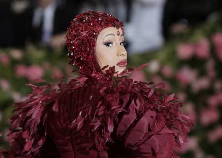 Cardi B arrives on the red carpet at The Metropolitan Museum of Art s Costume Institute Benefit Camp: Notes on Fashion at Metropolitan Museum of Art in New York City on May 6, 2019.  NYP2019050956 JOHNxANGELILLO
