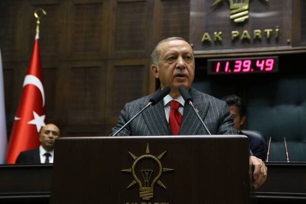 News Themen der Woche KW19 News Bilder des Tages Turkey President Recep Tayyip Erdogan speaks at Turkish Parliament in Ankara  16359424