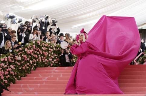 Lady Gaga arrives on the red carpet at The Metropolitan Museum of Art s Costume Institute Benefit Camp: Notes on Fashion at Metropolitan Museum of Art in New York City on May 6, 2019.  NYP2019050801 JOHNxANGELILLO